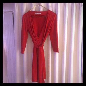 Diane von Furstenberg Red wrap dress